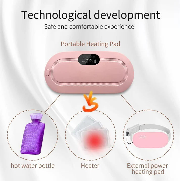 Period Cramp Comfort Massager with Heating Pad
