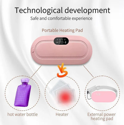 Period Cramp Comfort Massager with Heating Pad