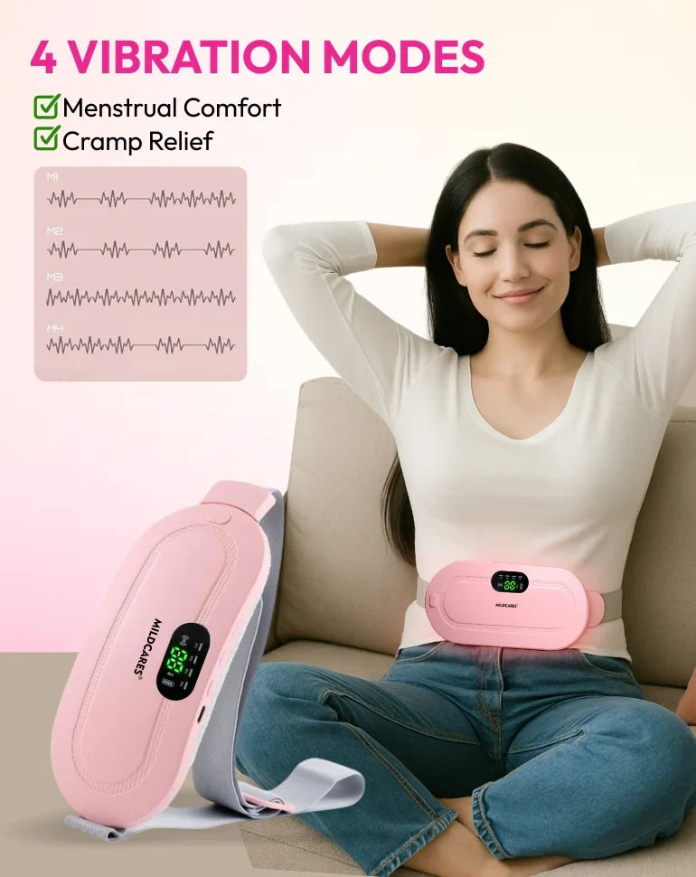 Period Cramp Comfort Massager with Heating Pad